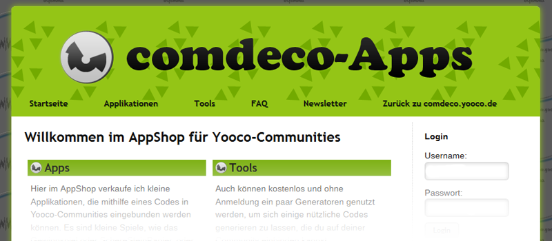 Shop mit Erweiterungen für Communities vom Anbieter Yooco