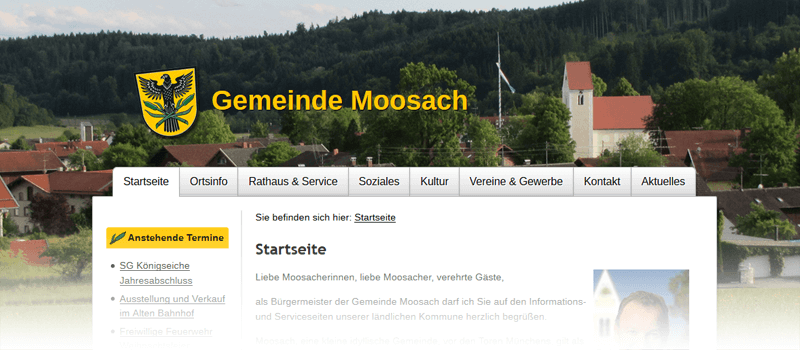 Moosacher Gemeinde-Website